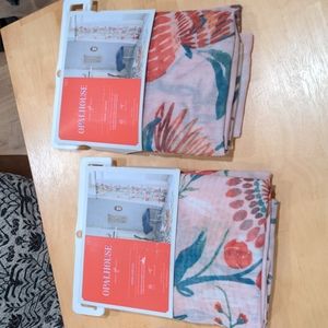 Opalhouse   2 pc Sheer Curtain/Pink Floral